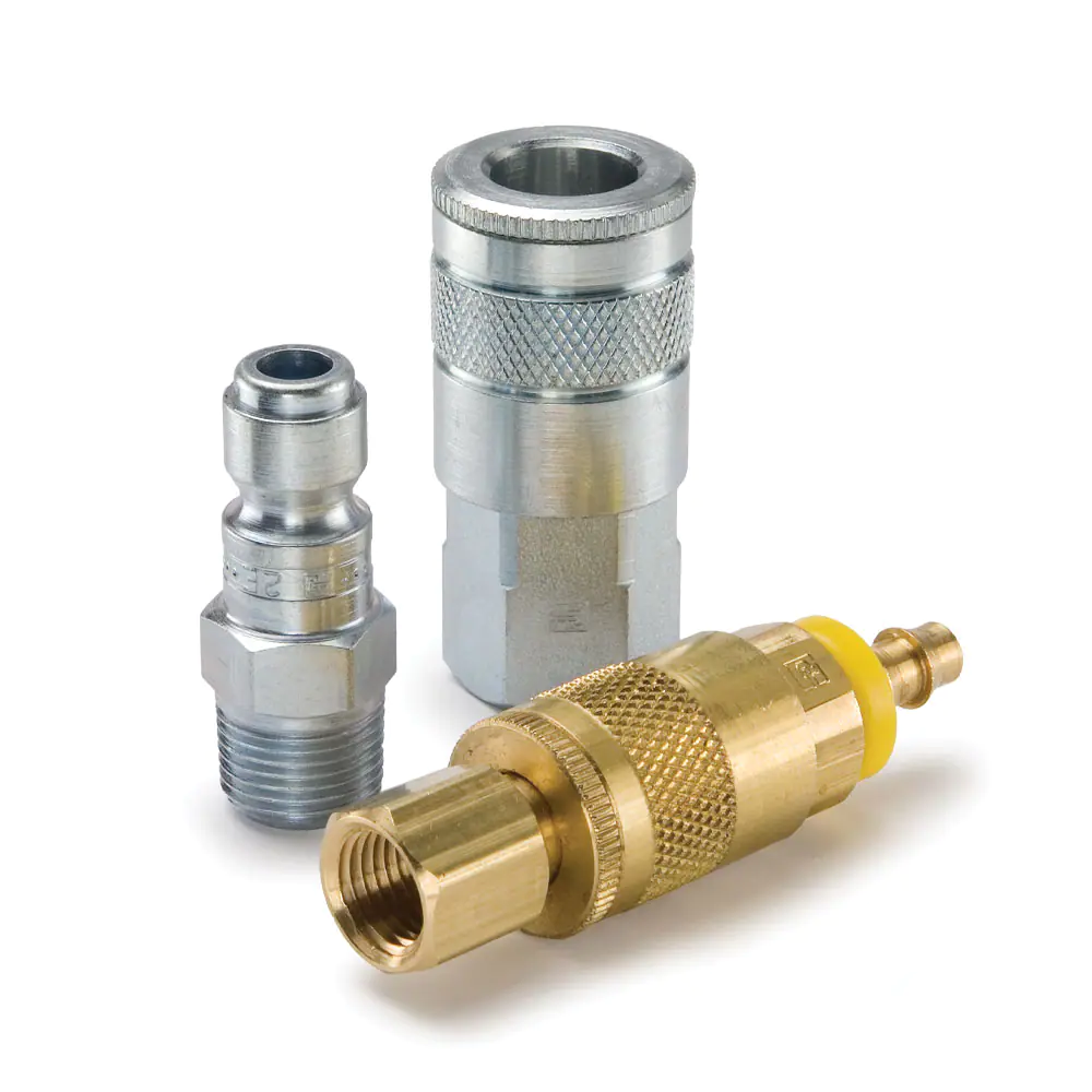 Parker10系列快換陰陽接頭 - 汽車空氣軟管和工具快速接頭（氣動，空氣）Tru-Flate型結(jié)構(gòu)互換型