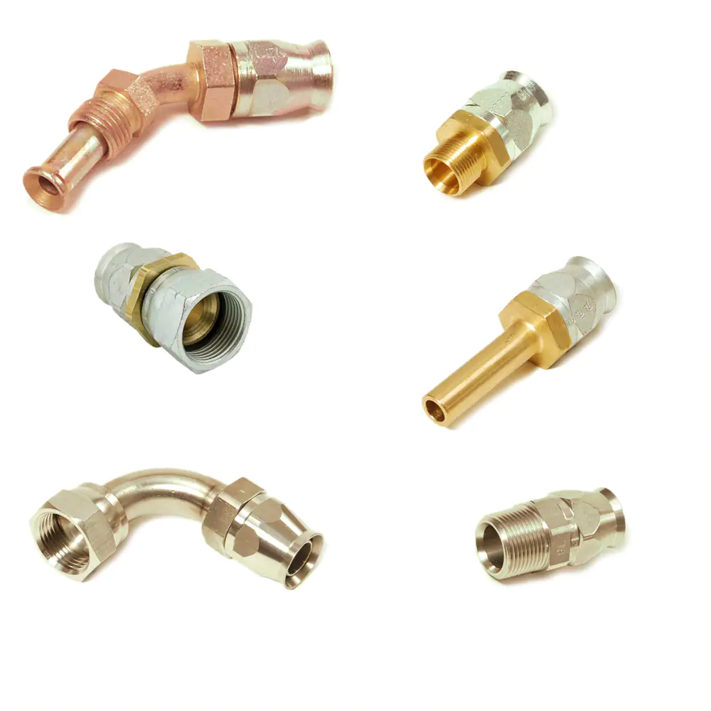 派克90系列，現(xiàn)場可拆式軟管接頭，用于PTFE 軟管連接